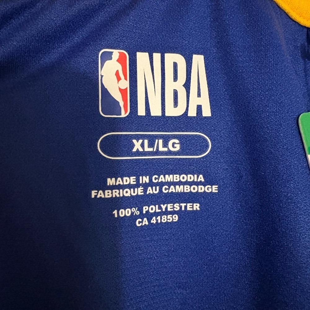 NWT - NBA Blue and Yellow Golden State Basketball Jersey - Curry #30 - Size XL - Picture 3 of 11